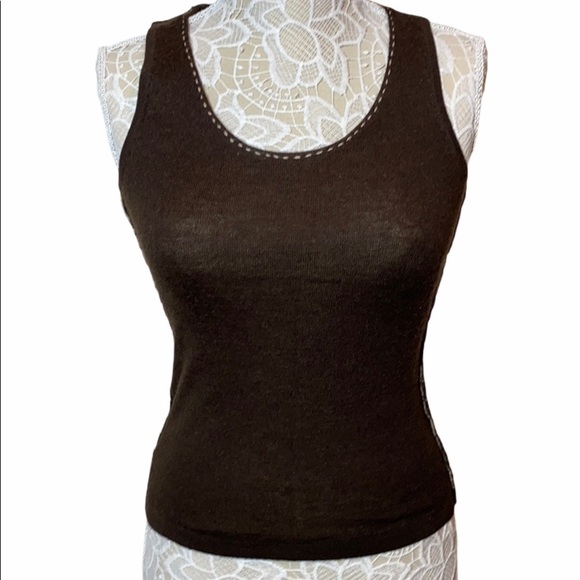 Evelyn wool brown vest size S - Picture 1 of 10